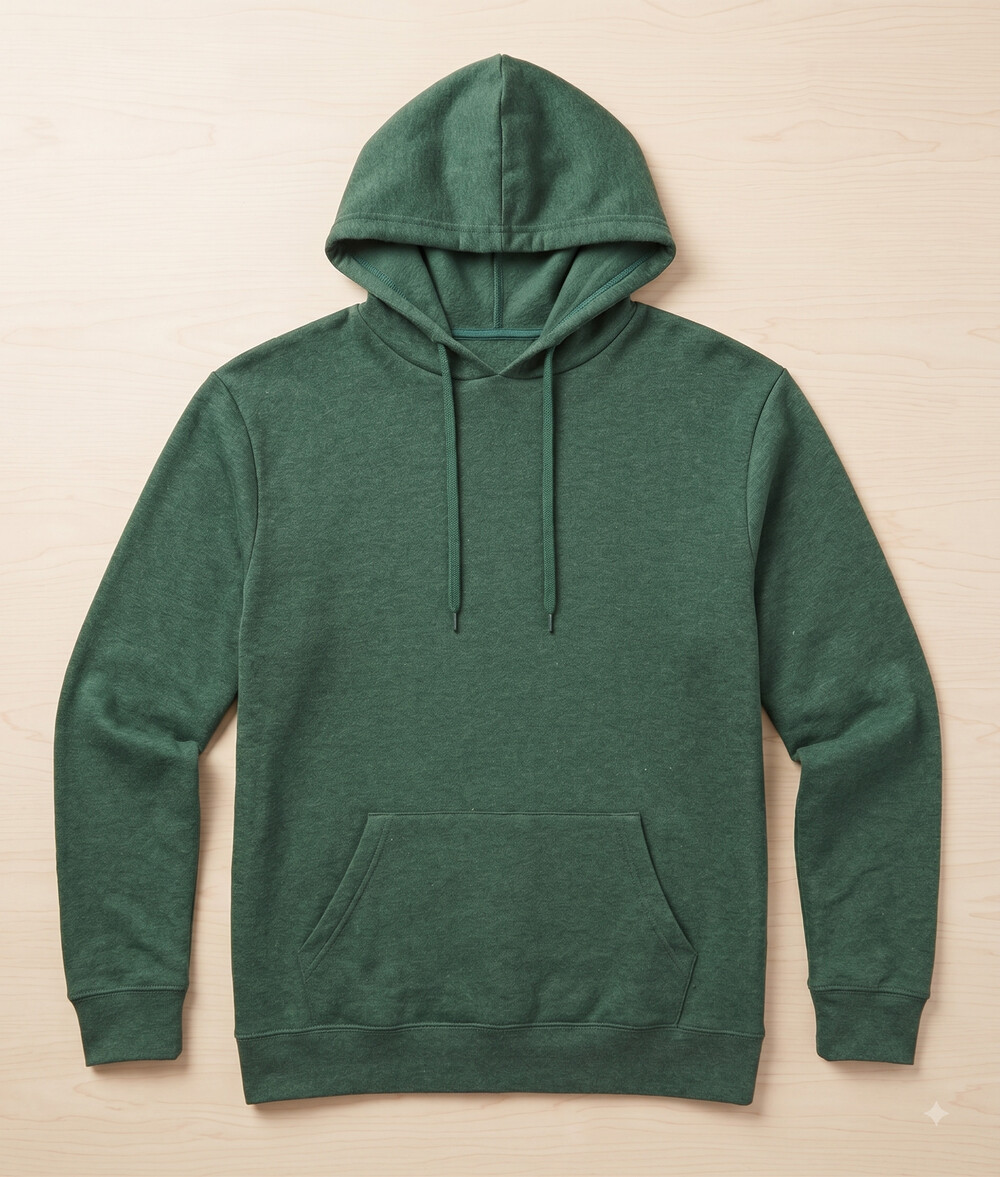 Colosseum Campus Hoodie – Men's Pullover Sweatshirt, Forest Green, Small